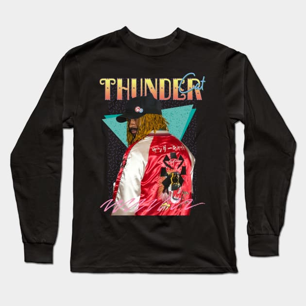 Thundercat Retro Aesthetic Long Sleeve T-Shirt by Piomio